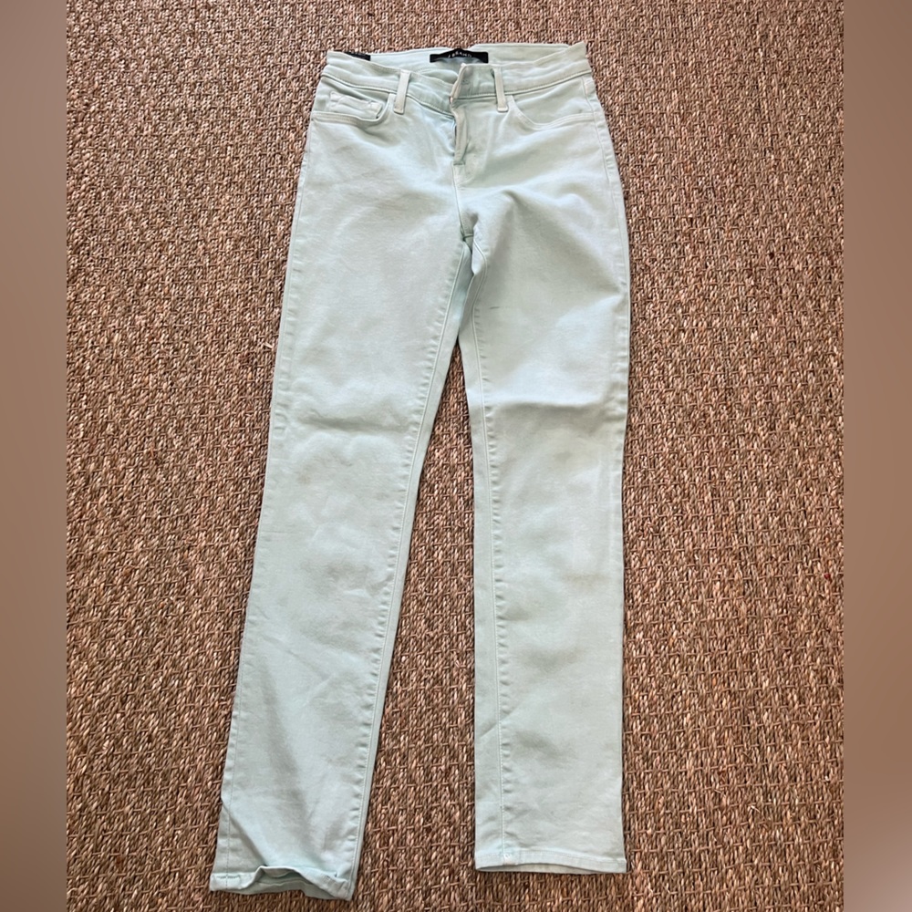 J BRAND -VERY- Light Mint Blue Jeans